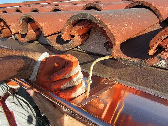 Newport Beach Copper Gutters